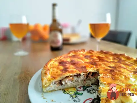 Рибний пиріг з рисом