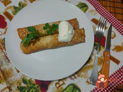 Грибна начинка для млинців