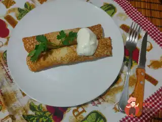 Грибна начинка для млинців