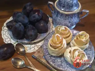 Троянди в листковому тесті