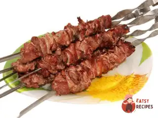 Шашлик із баранини з солодкими перцями