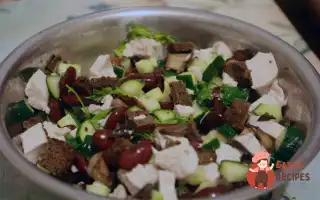 Курячий Салат З Квасолею Та Грибами