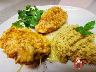 Качина грудка, запечена з сиром