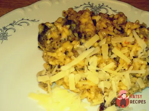 Просте різотто з грибами (Risotto facile ai funghi)