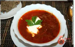 Борщ Із Яловичини Та Свинини