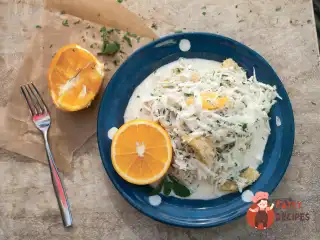 Салат з редьки з апельсином та йогуртом