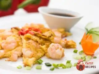 Омлет із креветками