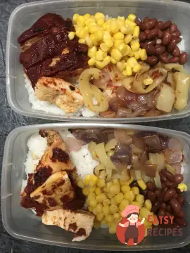 Запечена курка з рисом