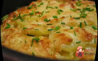Листкова Картопля, Запечена Під Блакитним Сиром