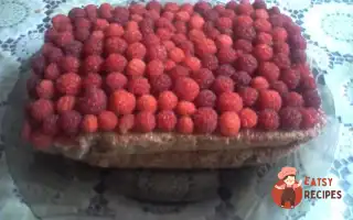 Бісквітний Пиріг З Малиною