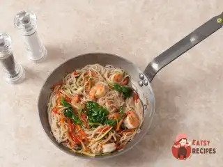 Рисова локшина харусаме з креветками
