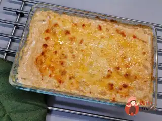 Ніжна грибна запіканка з куркою