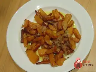 Гарбуз із цибулею та топленим маслом