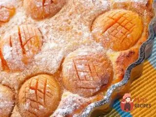 Сирний тарт з абрикосами