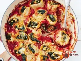 Паста з гарбузом, шпинатом та фетою (Rotolo)