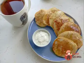 Оладки з шинкою та зеленню