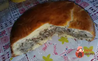 Пиріг З Консервованою Сайрою Та Картоплею