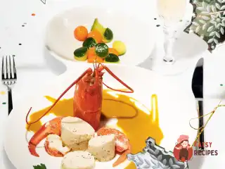 Рибний мус з м'ясом та соусом з лобстера