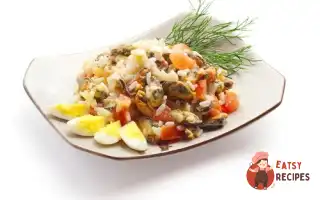 Салат З Рисом Та Мідіями