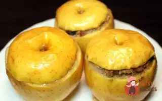 Яблука, Фаршировані Курячим Фаршем Із Чорносливом