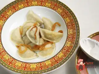 Вареники з куркою та грибами