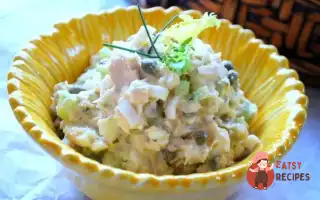 Протеїновий Салат З Тунцем Та Крабовими Паличками