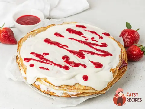 Млинець з полуницею