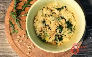 Кускус З Руколою, Пармезаном Та Кедровими Горішками
