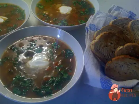 Грибний суп з перловкою