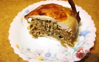 Курка, Фарширована Спагетті Та Грибами
