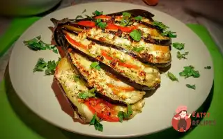 Баклажан Запечений З Моцарелою Та Фетою