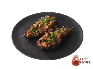 Баклажани з квасолею та тофу