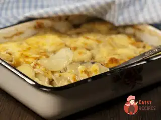 Запечений фенхель з картоплею та сиром