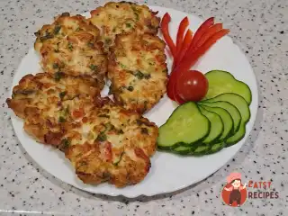 Соковиті рубані курячі котлети з болгарським перцем та зеленню