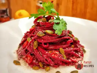 Спагетті з чилі та червоним вином