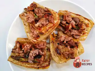 Смажений фенхель із беконом