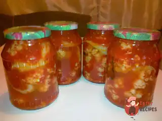 Салат із цвітної капусти на зиму