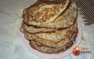 Млинці На Кефірі З Цукром