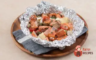 Запечена Форель З Овочами Та Сиром Камамбер