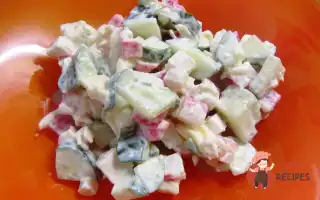 Салат З Сиром Та Крабовими Паличками
