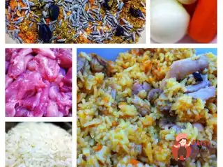 Пряний плов із куркою