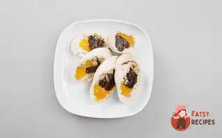 Паровий Курячий Рулет З Мандаринами Та Чорносливом