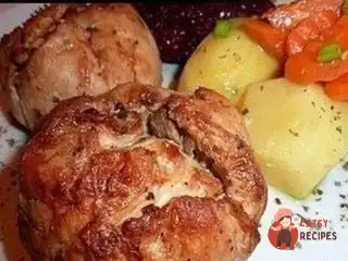 Курка з грибами або курячі бомби