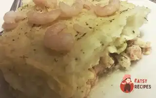 Рибний Пиріг З Креветками Та Картопляним Пюре