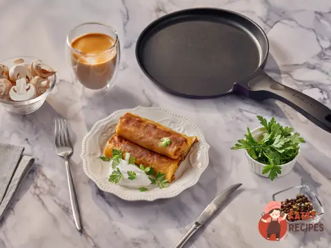 Млинці з грибами