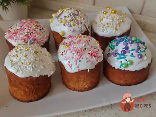 Пасхальні кекси з лимоном