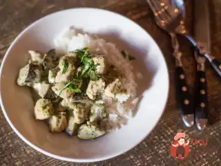 Каррі з куркою та баклажаном