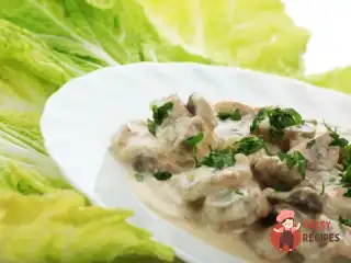 Грибний салат із шинкою