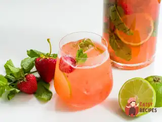 Безалкогольний полуничний мохіто