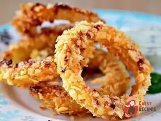 Запечені в духовці кільця цибулі